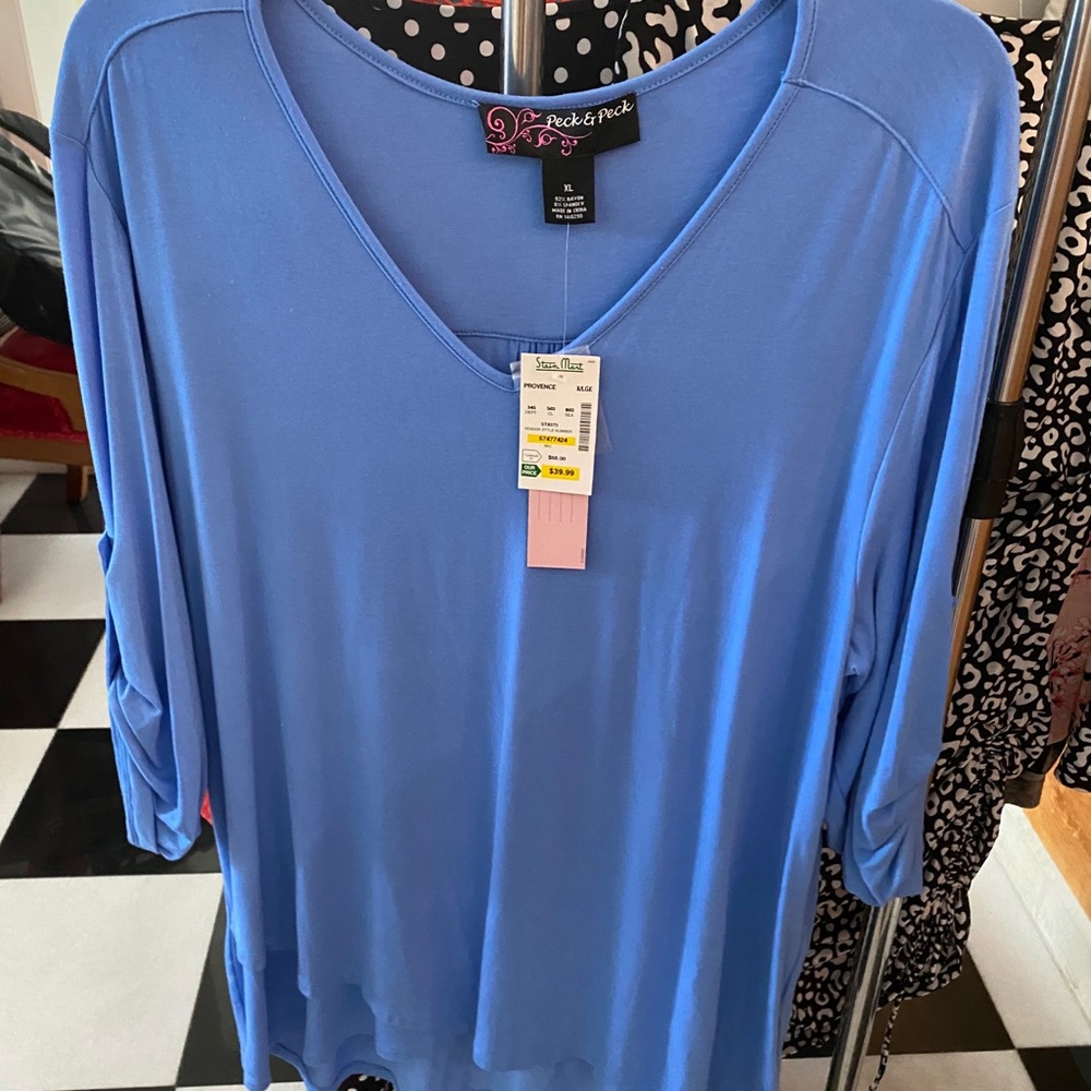 Peck & Peck Womens Size XL Blouse 3/4 Sleeve